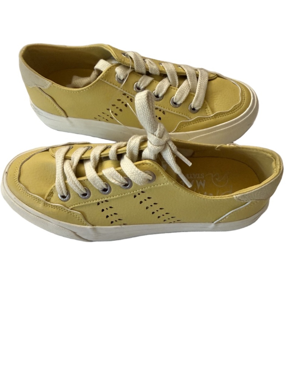 Blowfish Yellow Canvas Low-Top Sneakers